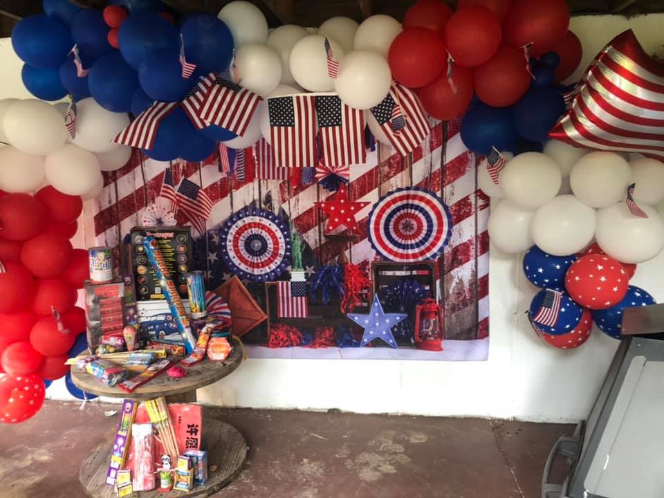 Kate Cake Smash American Independence Day Backdrop Designed by Emetselch