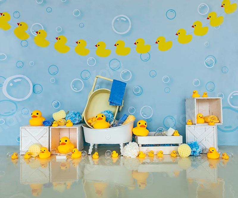 Kate Little Duck Baby Shower Cake Smash Backdrop Designed by Emetselch