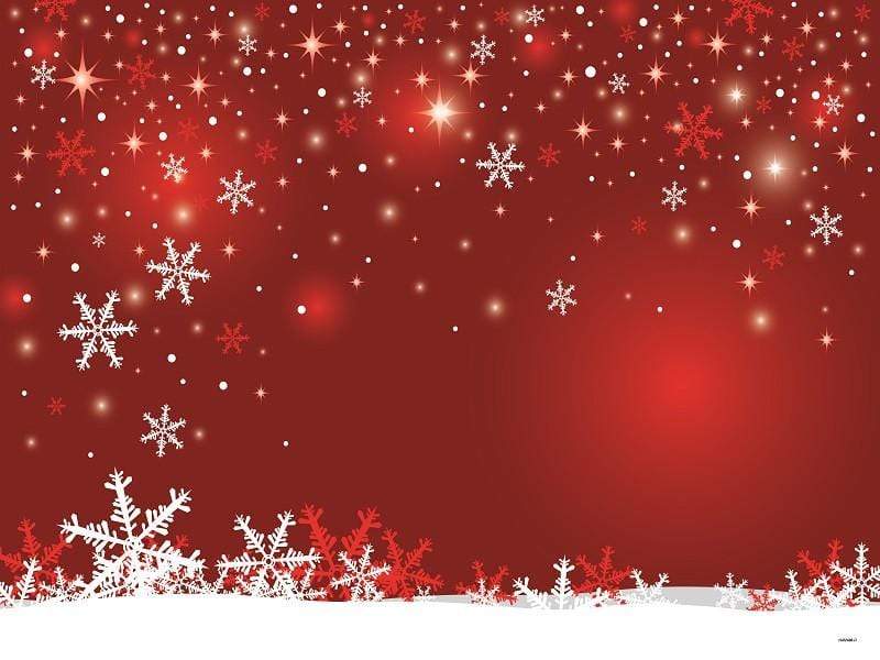 Kate Red Wall Background Snowflake Marry Christmas Backdrops - Katebackdrop