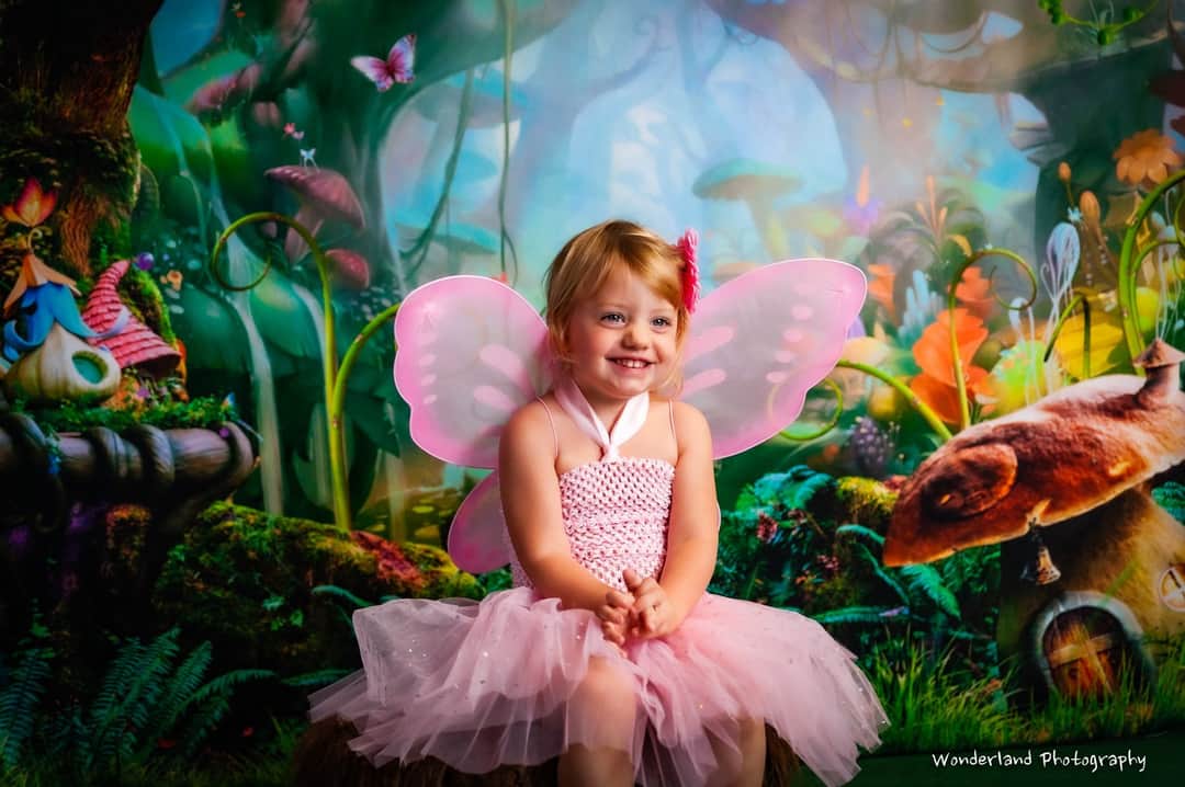 Kate Children Fairy Tale Wonderland Forest Mushrooms Backdrops - Katebackdrop