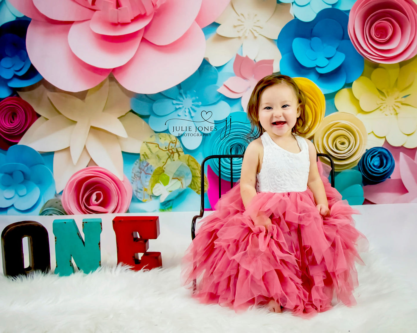 Kate Colored 3D Flower Backdrop DIY Floral Background