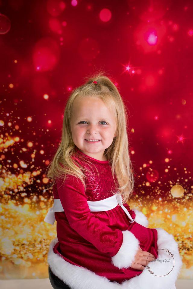 Kate Bokeh Christmas Festival Party Photography Backdrop Red Glittering Holiday - Katebackdrop