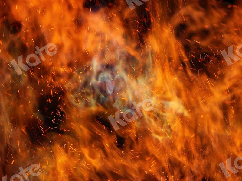 Fiery Flames Dynamic Photography Backdrop