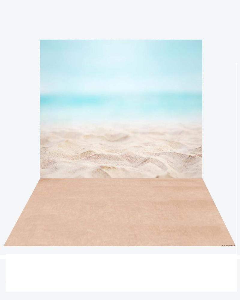 Kate Pacific Ocean Summer backdrop + Soft Sea Rubber floor mat