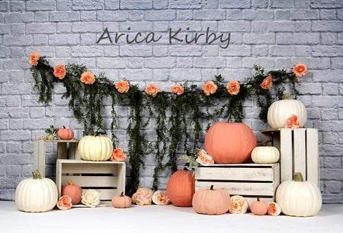Katebackdrop£ºKate Autumn Sweet as Pumpkin Pie Birthday Backdrops Designed by Arica Kirby