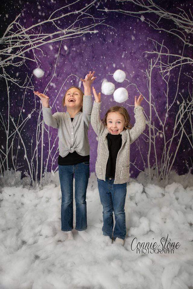 Katebackdrop£ºKate Purple Winter Wonderland Snowy Backdrop Designed By Arica Kirby