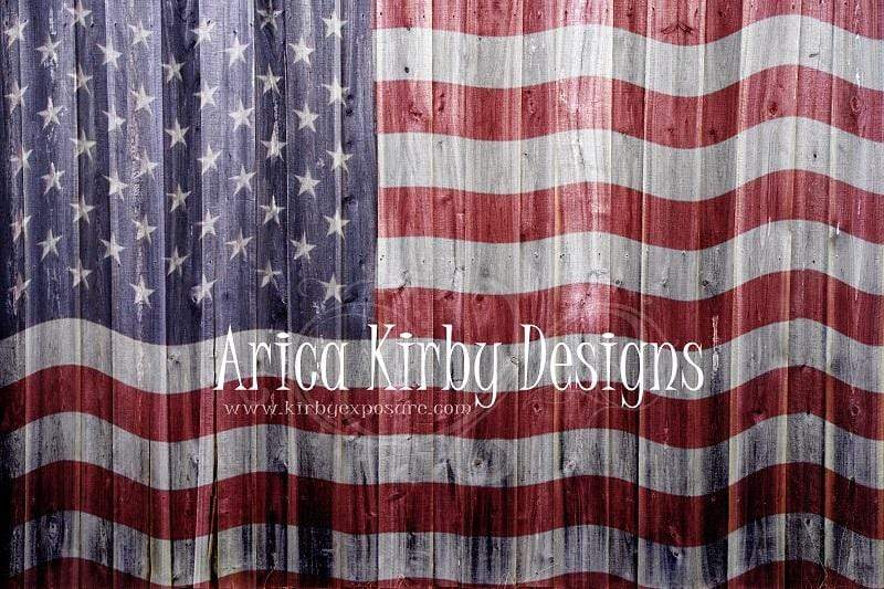 Katebackdrop閹枫垺缍朘ate Old Glory US Flag Backdrop for Photography designed by Arica Kirby