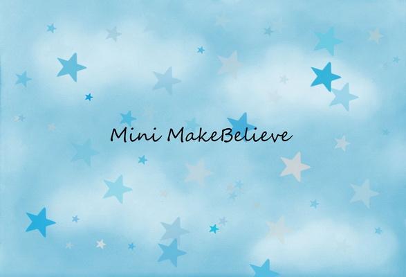 Katebackdrop£ºKate Soft Skies Blue Stars Backdrop Designed by Mini MakeBelieve