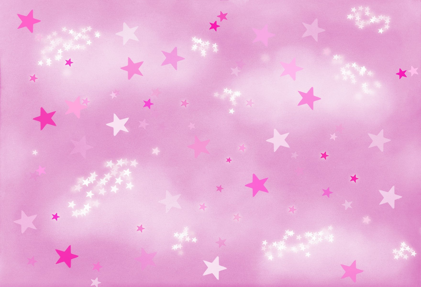 Kate Soft Skies Pink Stars Backdrop Designed by Mini MakeBelieve
