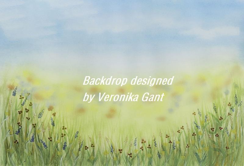 Katebackdrop：Kate Spring painting Backdrop designed by Veronika Gant