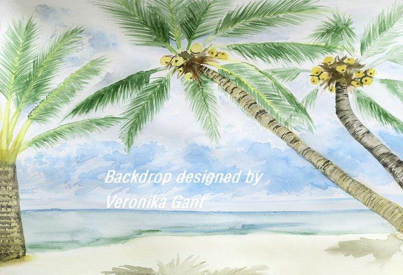 Katebackdrop閿涙縜te Summer Beach Backdrop designed by Veronika Gant