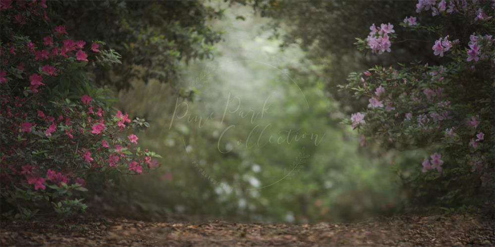 Kate Pink Floral Garden spring Backdrop for Photography Designed by Pine Park Collection