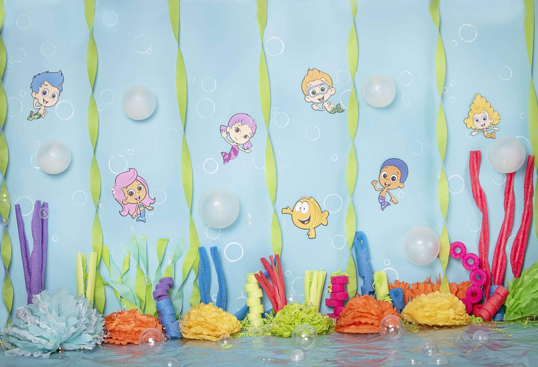 Katebackdrop£ºKate Underwater World Fish Seaweed and Bubbles Children Backdrop Designed by Erin Larkins