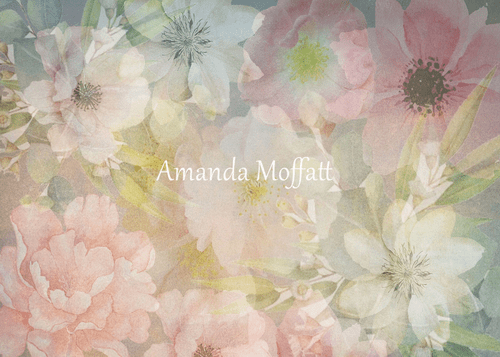 Katebackdrop£ºKate Flowers Pastel Florals Backdrop for Photography Designed by Amanda Moffatt