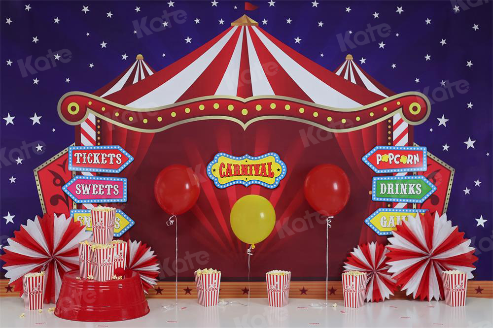 Kate Cake Smash Carnival Circus Backdrop for Photography Designed By Sherie Skelly - Kate Backdrop