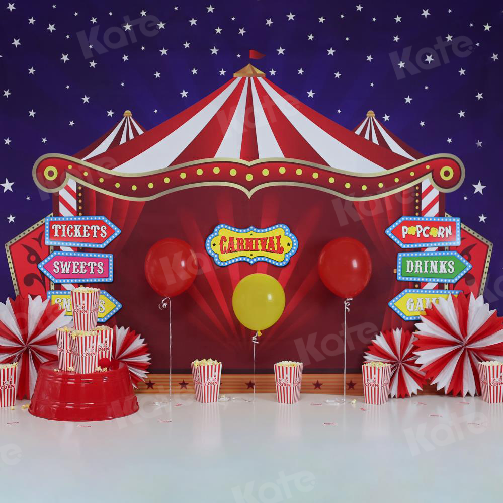 Kate Cake Smash Carnival Circus Backdrop for Photography Designed By Sherie Skelly