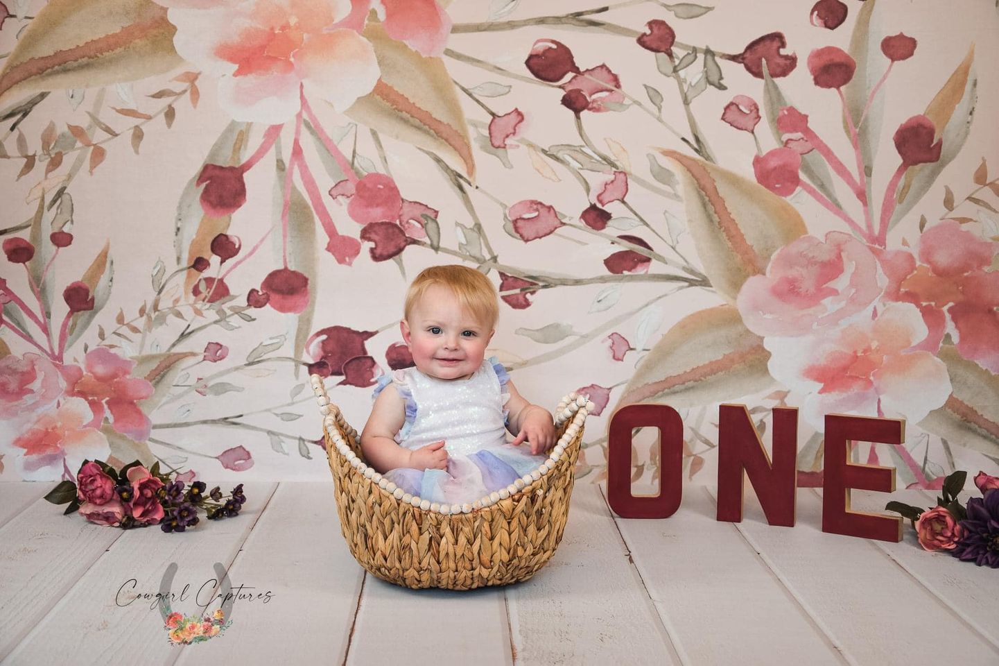 Kate Redberry Florals Backdrop for Photography Designed By Leann West