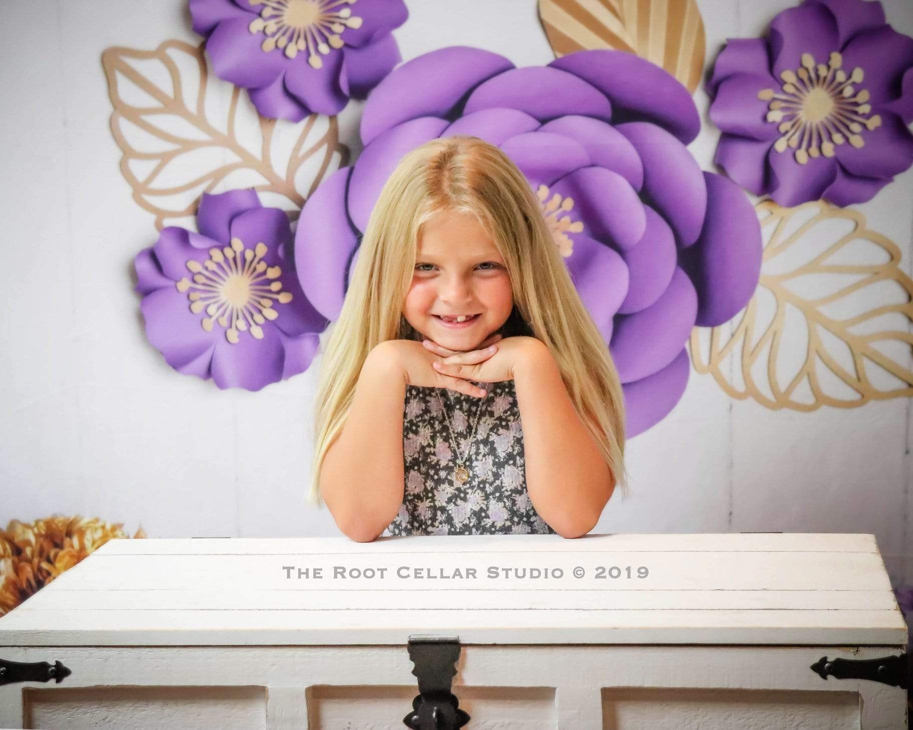 Katebackdrop鎷㈡綖Kate Purple Elegance Floral Backdrop for Photography Designed By Leila Steffens