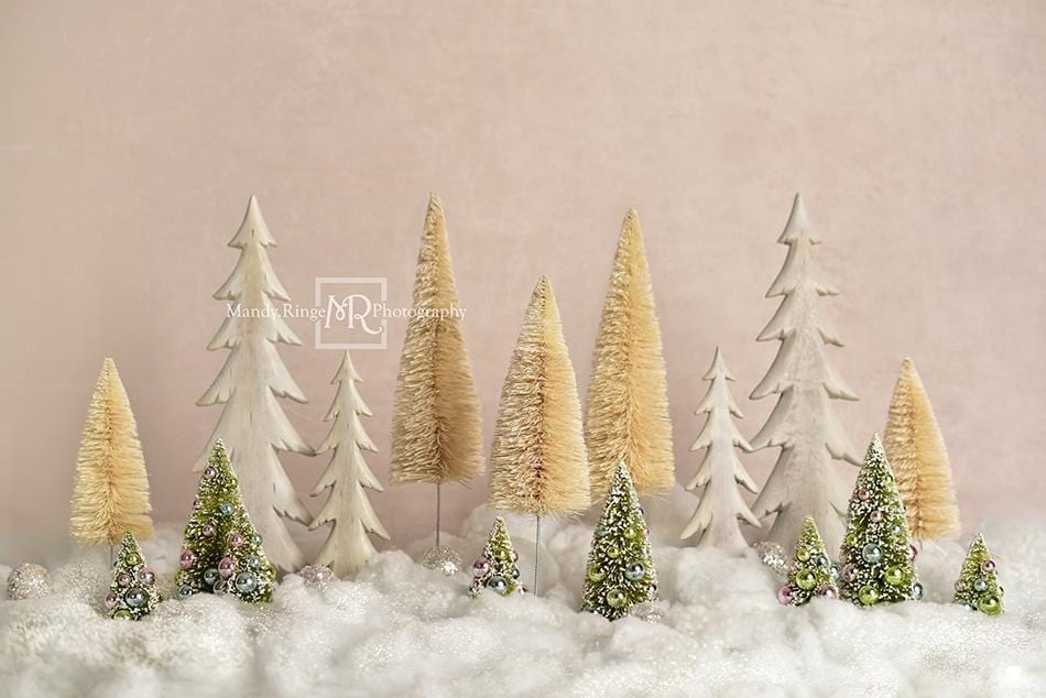 Kate Elegant Christmas Trees Backdrop for Photography Designed By Mandy Ringe Photography