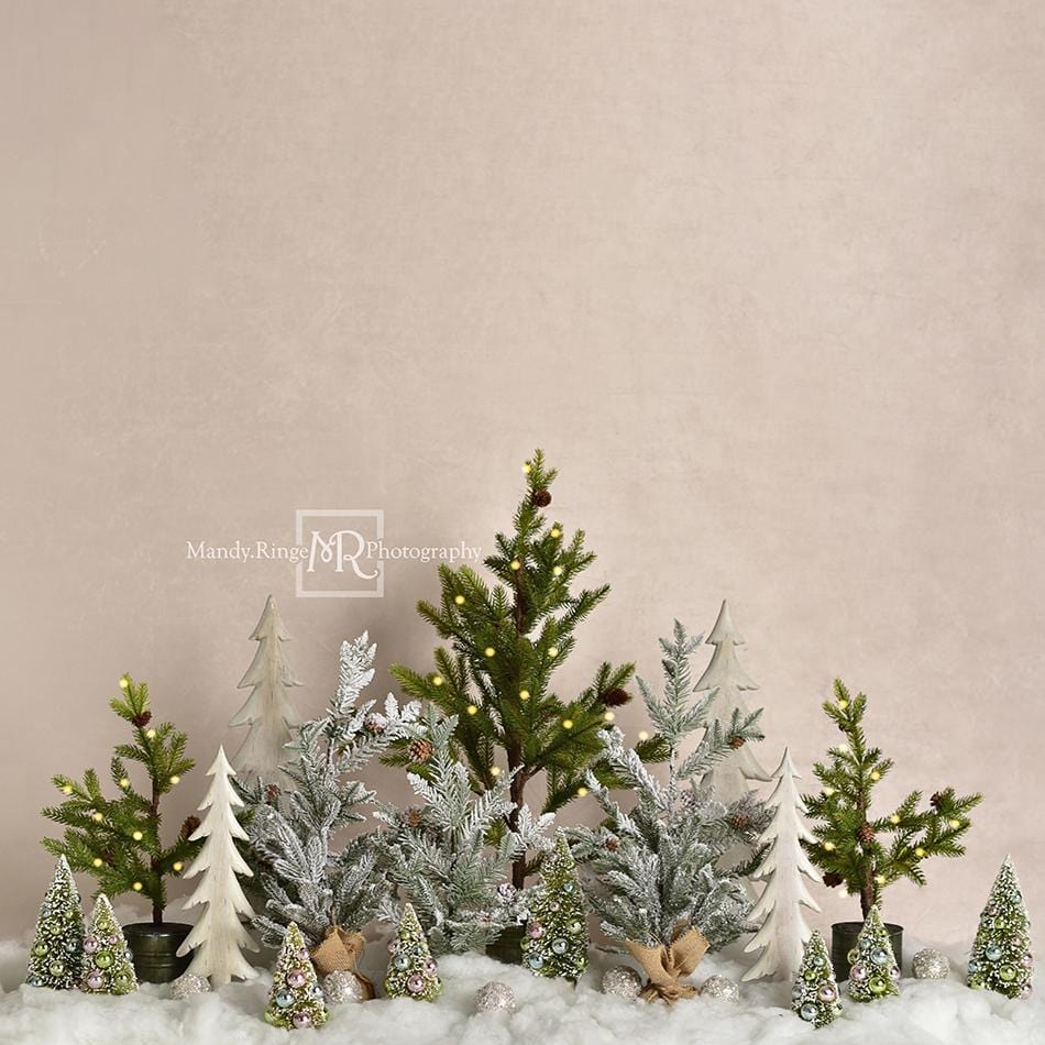 Kate Simple Christmas Trees Snowy Backdrop for Photography Designed By Mandy Ringe Photography