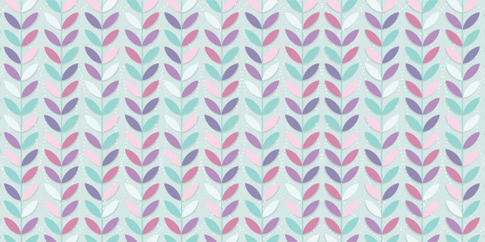 Kate Seamless Leaves Pattern for Girls Backdrop Designed By Krystle Mitchell Photography