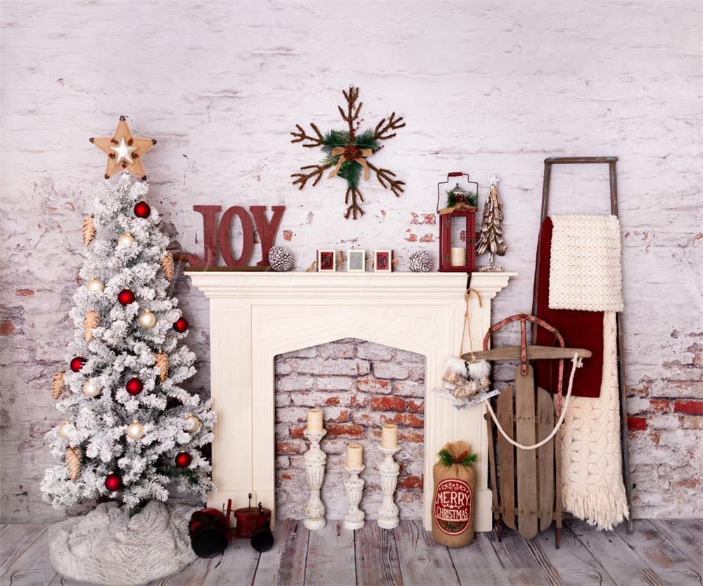 RTS Kate Christmas Red Holiday Room Backdrop Designed By Pine Park Collection