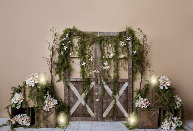 Kate Spring Barn Door Manor Backdrop Designed by Megan Leigh Photography