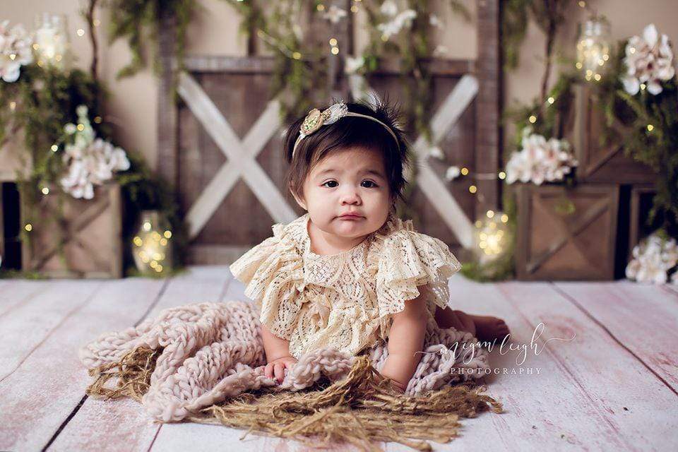 Katebackdrop鎷㈡綖Kate Spring Barn Door Manor Backdrop Designed by Megan Leigh Photography