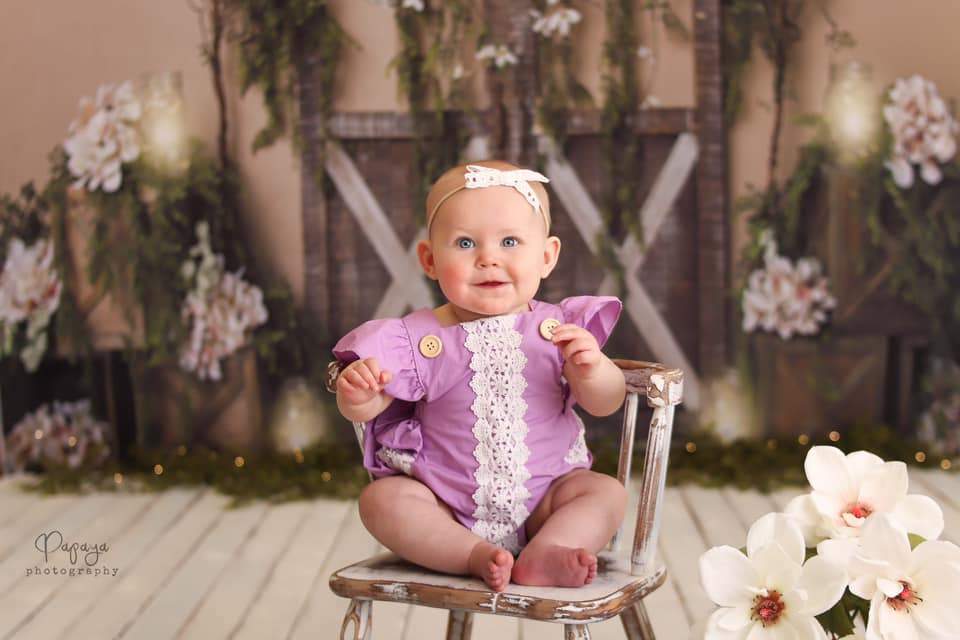 Katebackdrop鎷㈡綖Kate Spring Barn Door Manor Backdrop Designed by Megan Leigh Photography