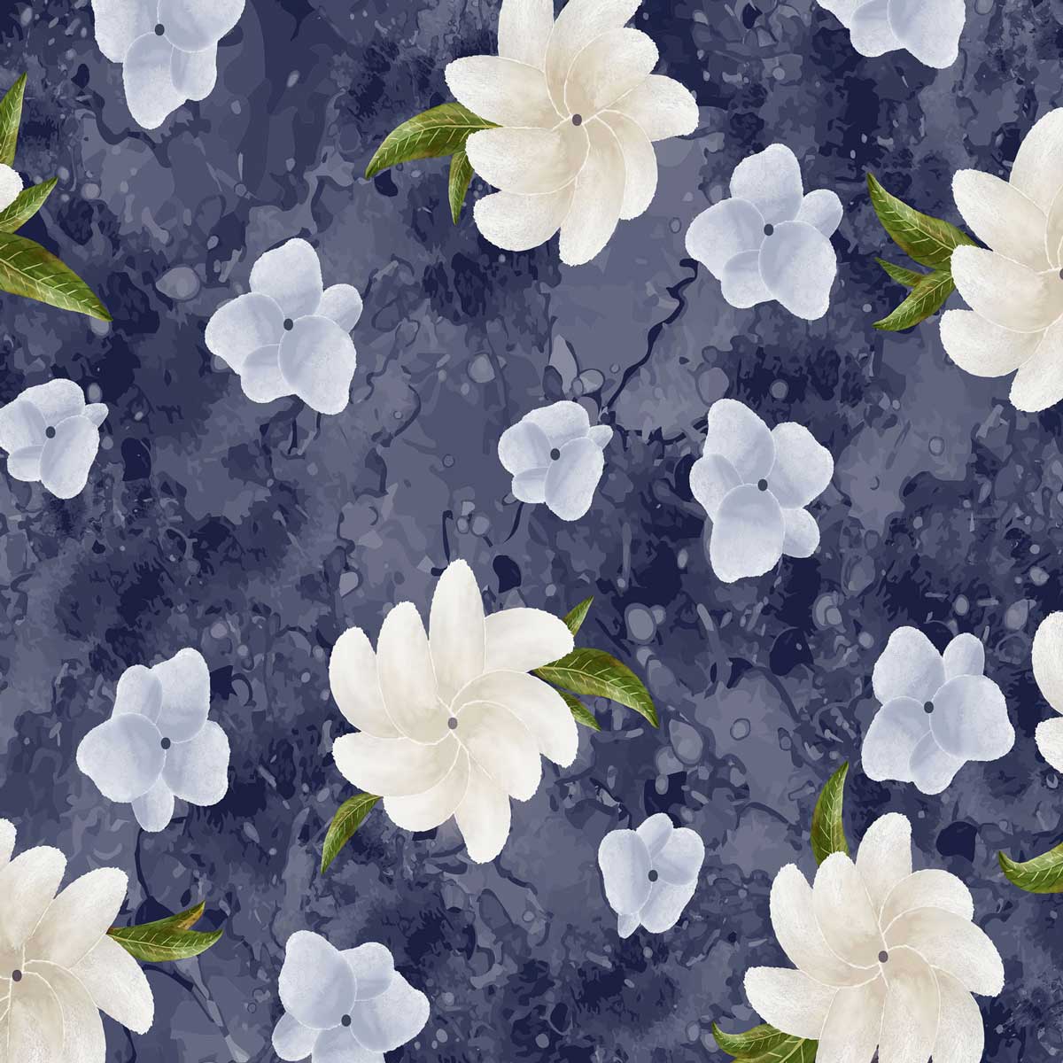 Kate Navy Floral Mother's Day Backdrop Designed by Megan Leigh Photography