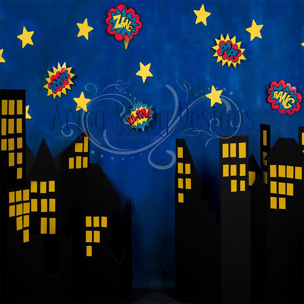 RTS Kate Boom Super Hero Backdrop Designed by Arica Kirby