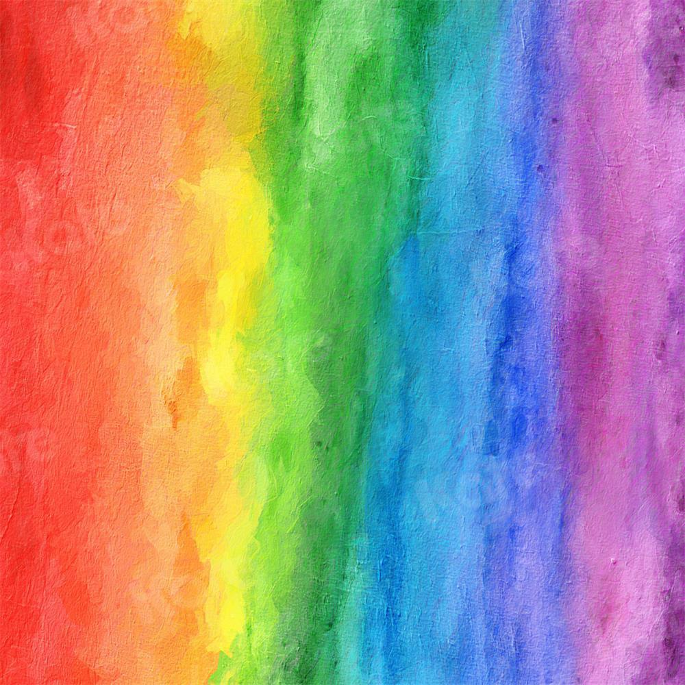 Kate Scenery Colorful Rainbow Cake Smash Backdrop for Photography