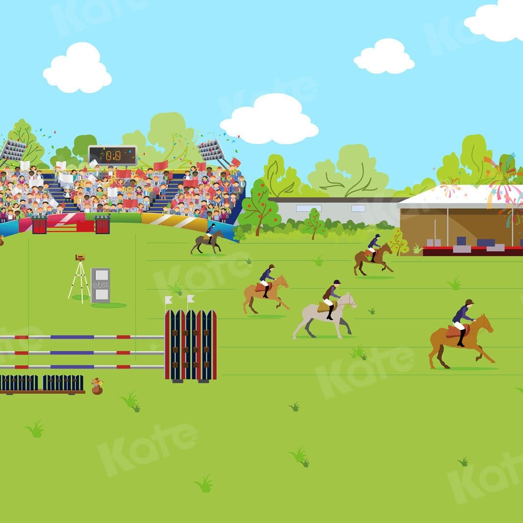 Kate Competition Sport Black And White Block Car Backdrop for Photography - Kate Backdrop