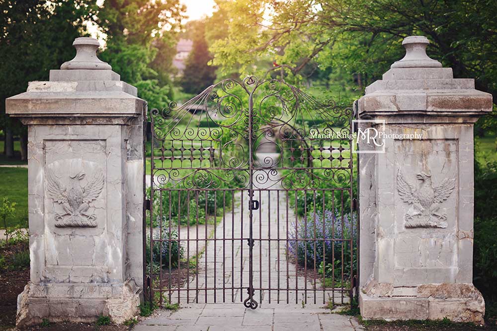 Kate Summer Wedding Backdrop Garden Gate Designed by Mandy Ringe Photography
