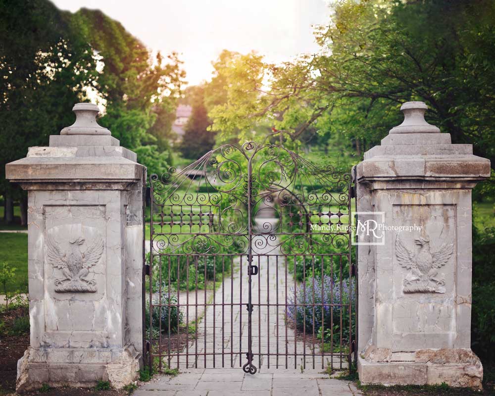 Kate Summer Wedding Backdrop Garden Gate Designed by Mandy Ringe Photography