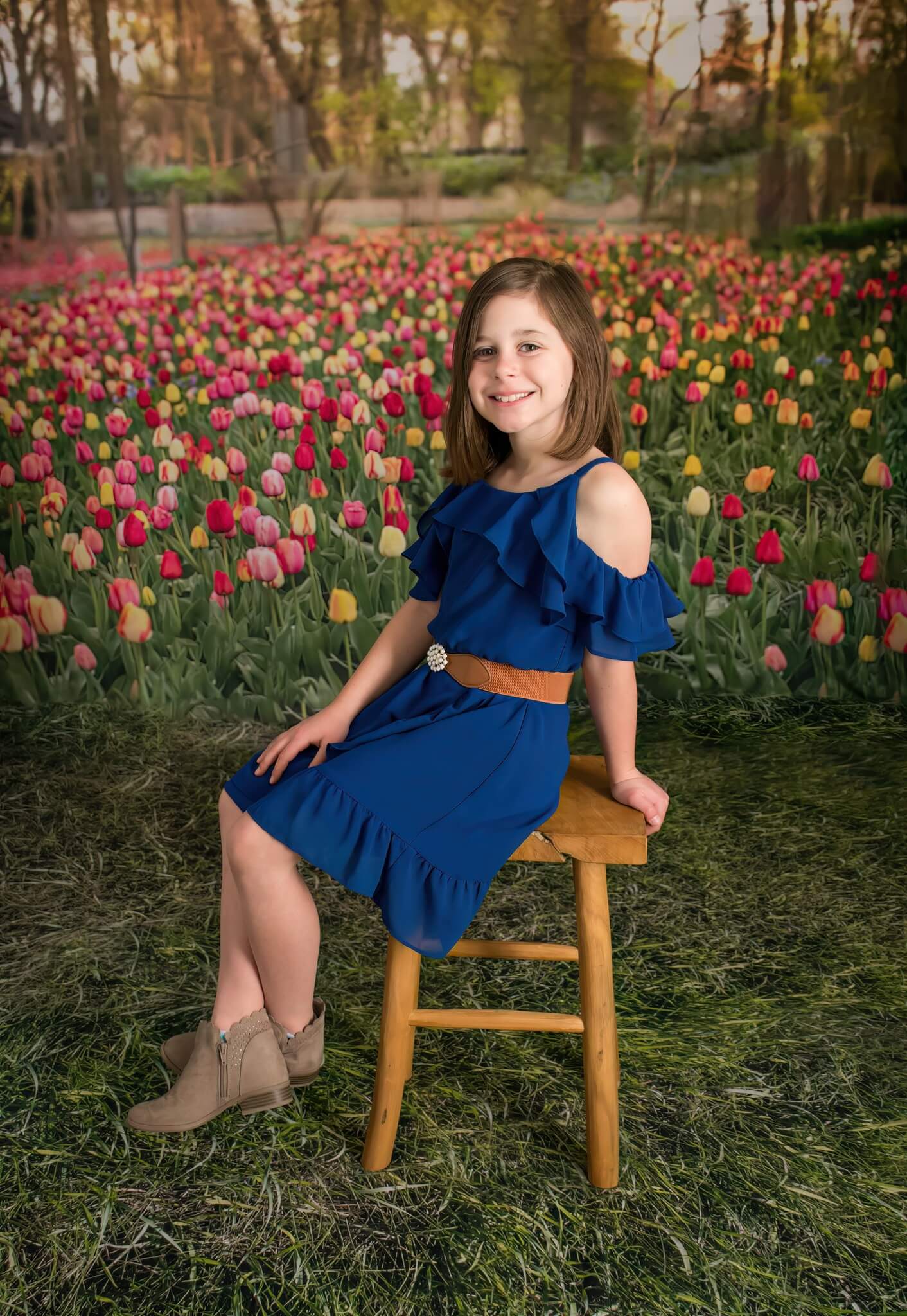 Kate Tulip Field Backdrop Designed by Mandy Ringe Photography