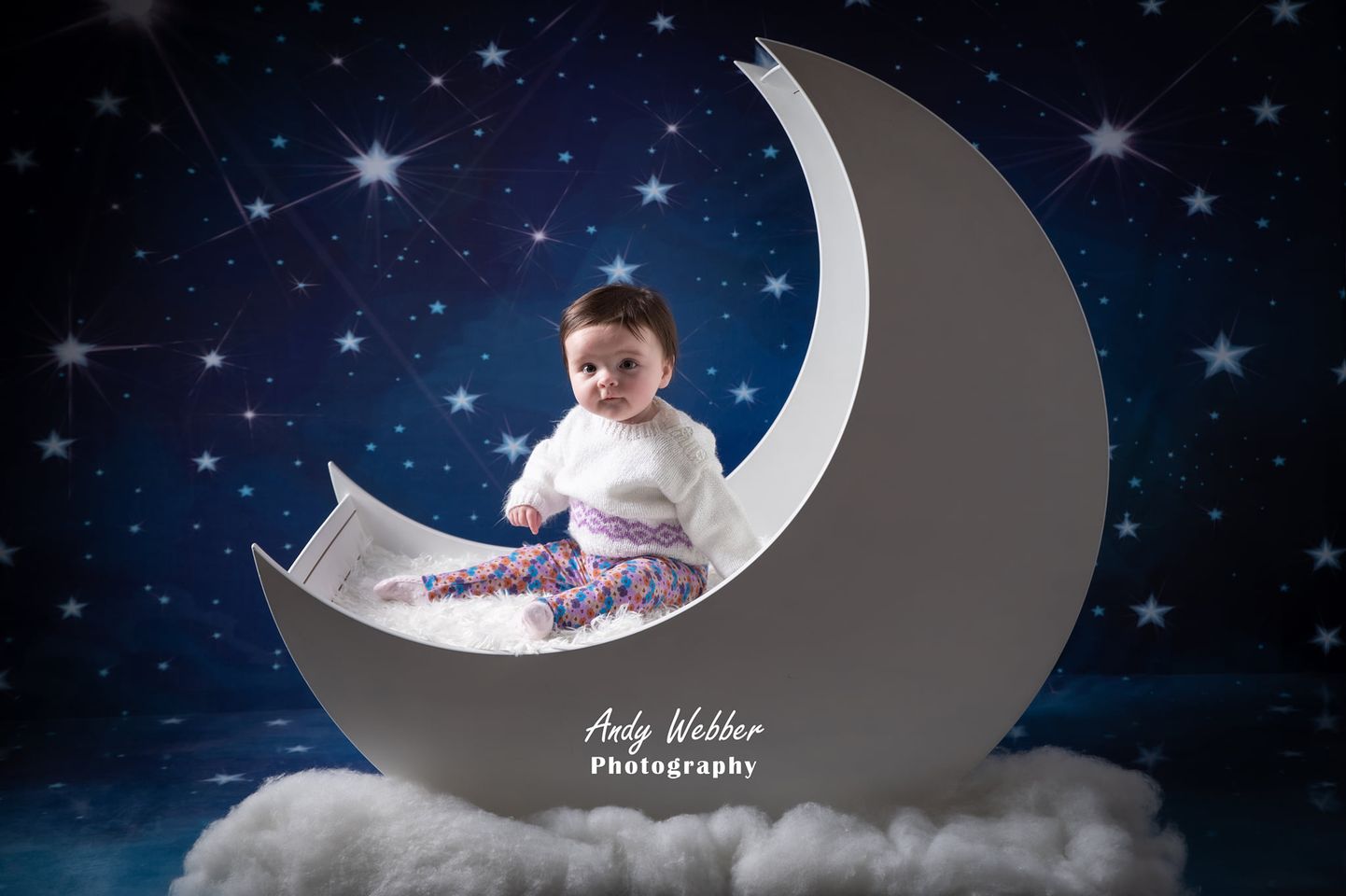 Kate Children Night Blue Sky Light Stars Backdrop - Katebackdrop