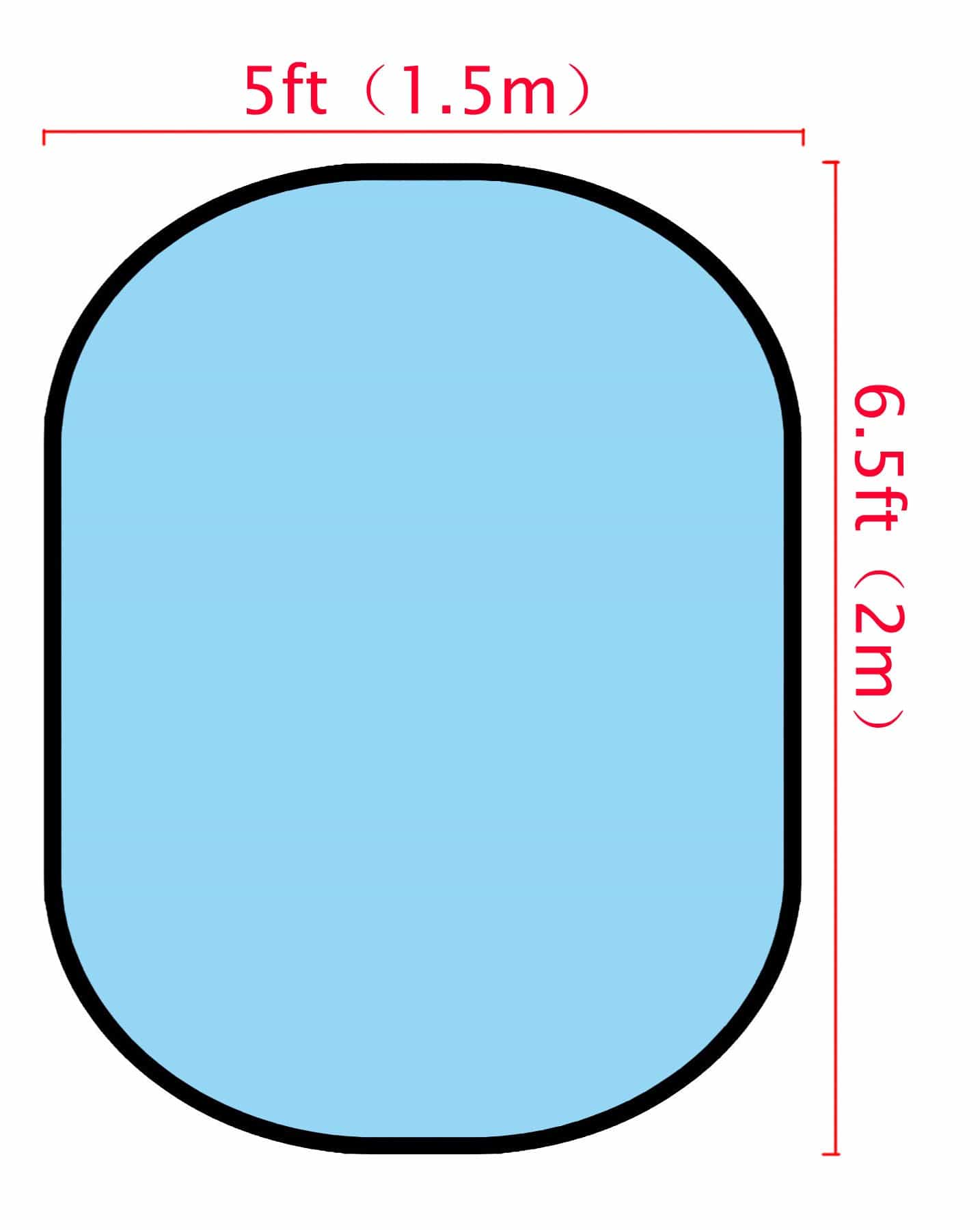 Katebackdrop拢潞Kate Solid Light Blue/ Solid Rose Red Collapsible Backdrop Photography 5X6.5ft(1.5x2m)