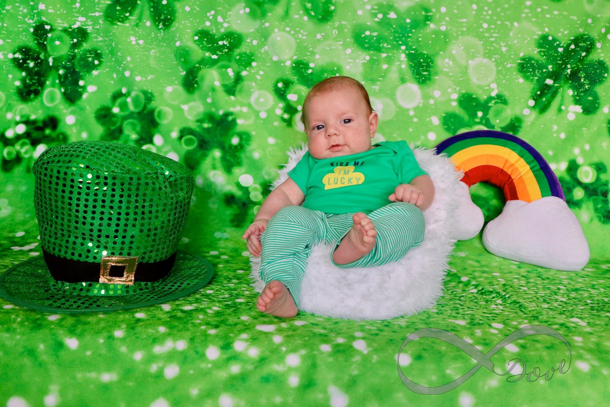 Kate Green Bokeh spring St.Patrick's Day backdrop - Kate Backdrop