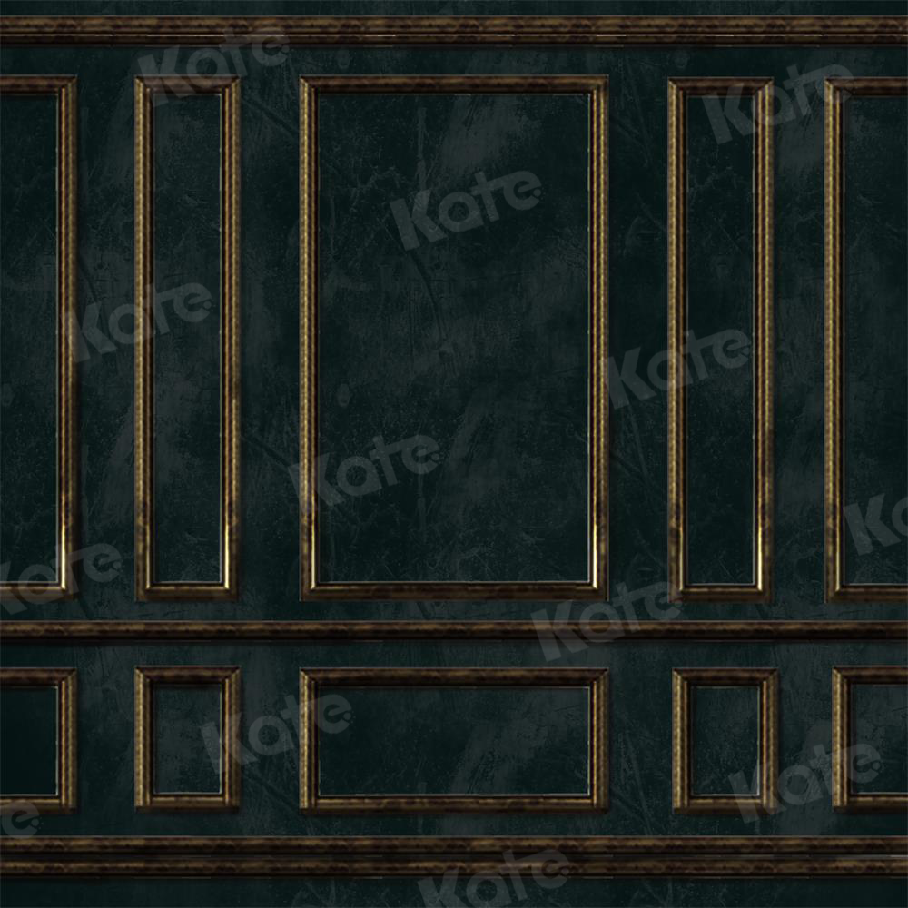 RTS Kate 8.2x8.2ft Elegant Retro Dark Green Wall door Backdrop (U.S. only)