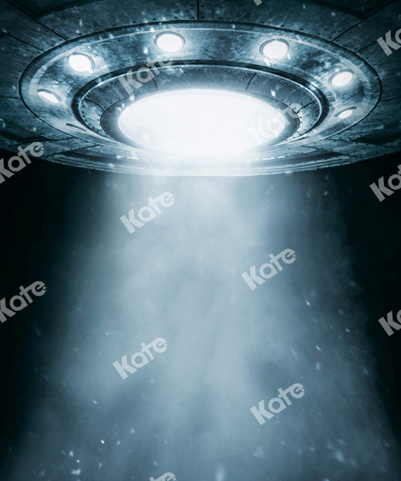 Futuristic UFO Light Beam Backdrop