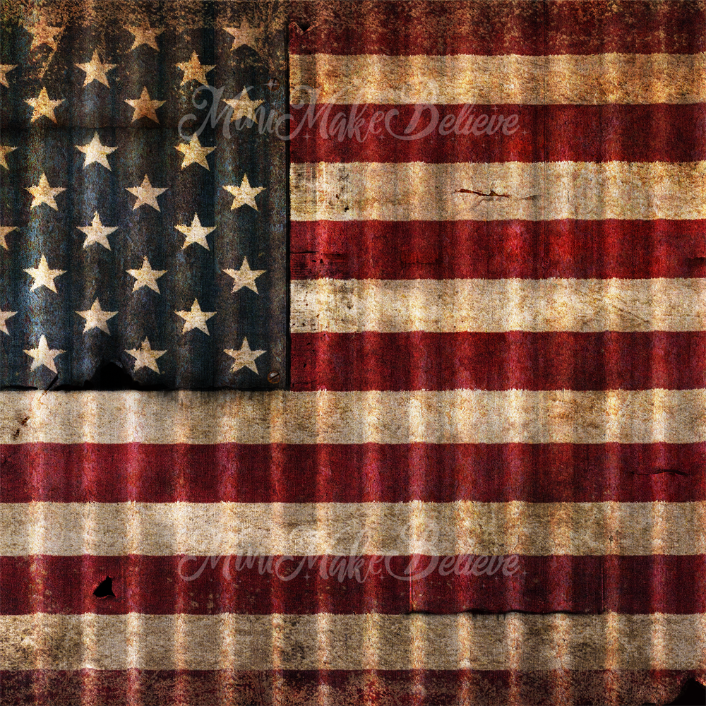 Kate American Flag Backdrop July 4 Peace Squad Independence Designed by Mini MakeBelieve