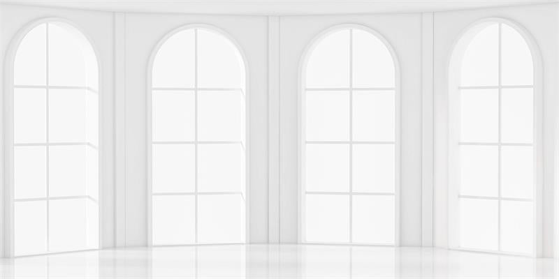 Kate Arched Windows Backdrop White Minimalist for Photography