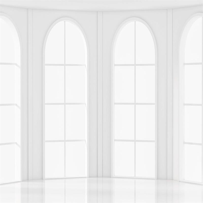 Kate Arched Windows Backdrop White Minimalist for Photography