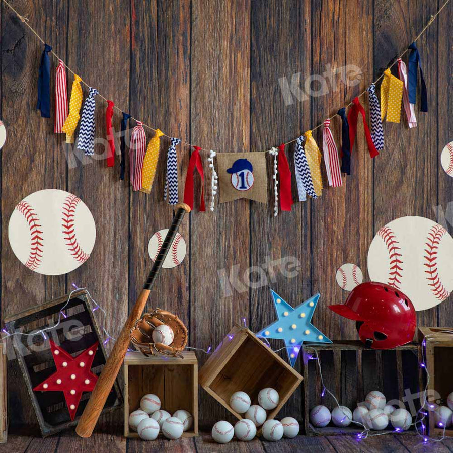 Rustic Baseball Themed Party Backdrop