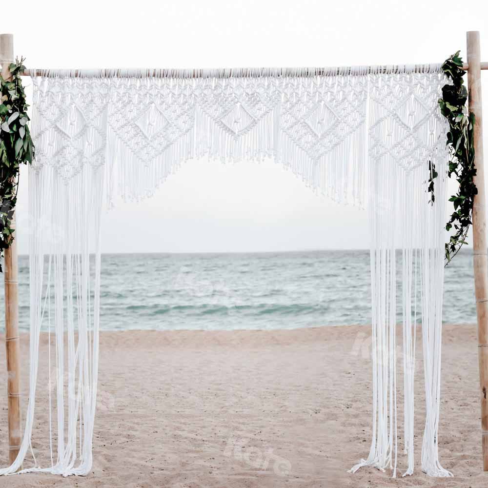 Kate Beach Wedding Backdrop Designed by Chain Photography