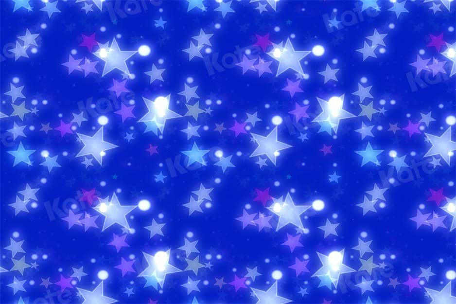 Kate Blue Stars Backdrop Sparkling for Photography