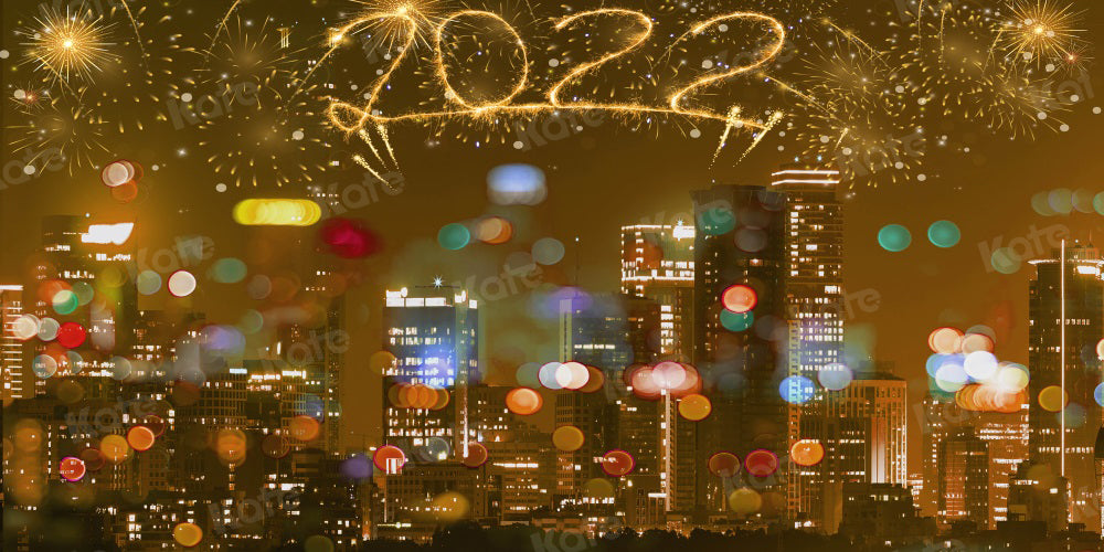 Kate Bokeh Backdrop Fireworks New Year City for Photography