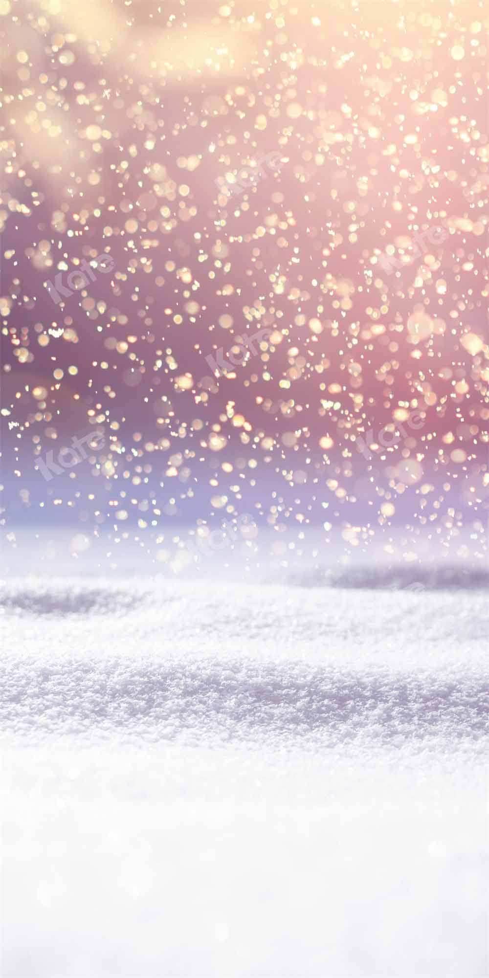 Kate Bokeh Winter Snowflake Backdrop Designed by Chain Photographer