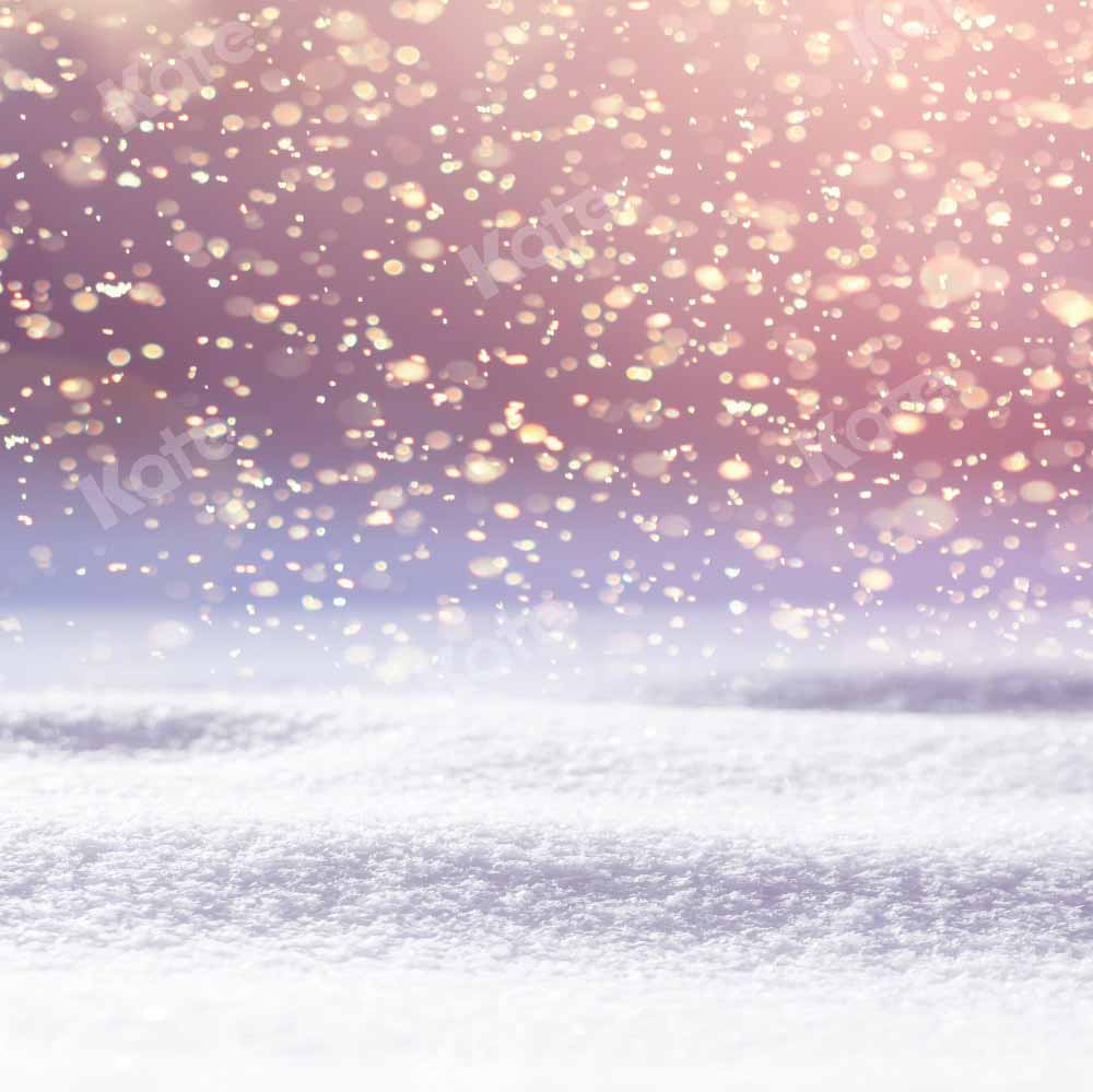Kate Bokeh Winter Snowflake Backdrop Designed by Chain Photography
